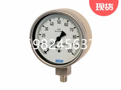 德国WIKA威卡632.50, 633.50不锈钢胶囊压力表图3